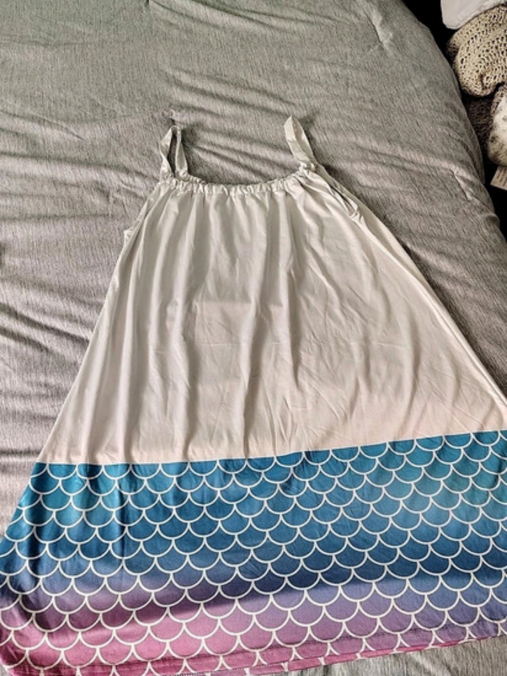 Mermaid Print Beach Cover Up Size Large